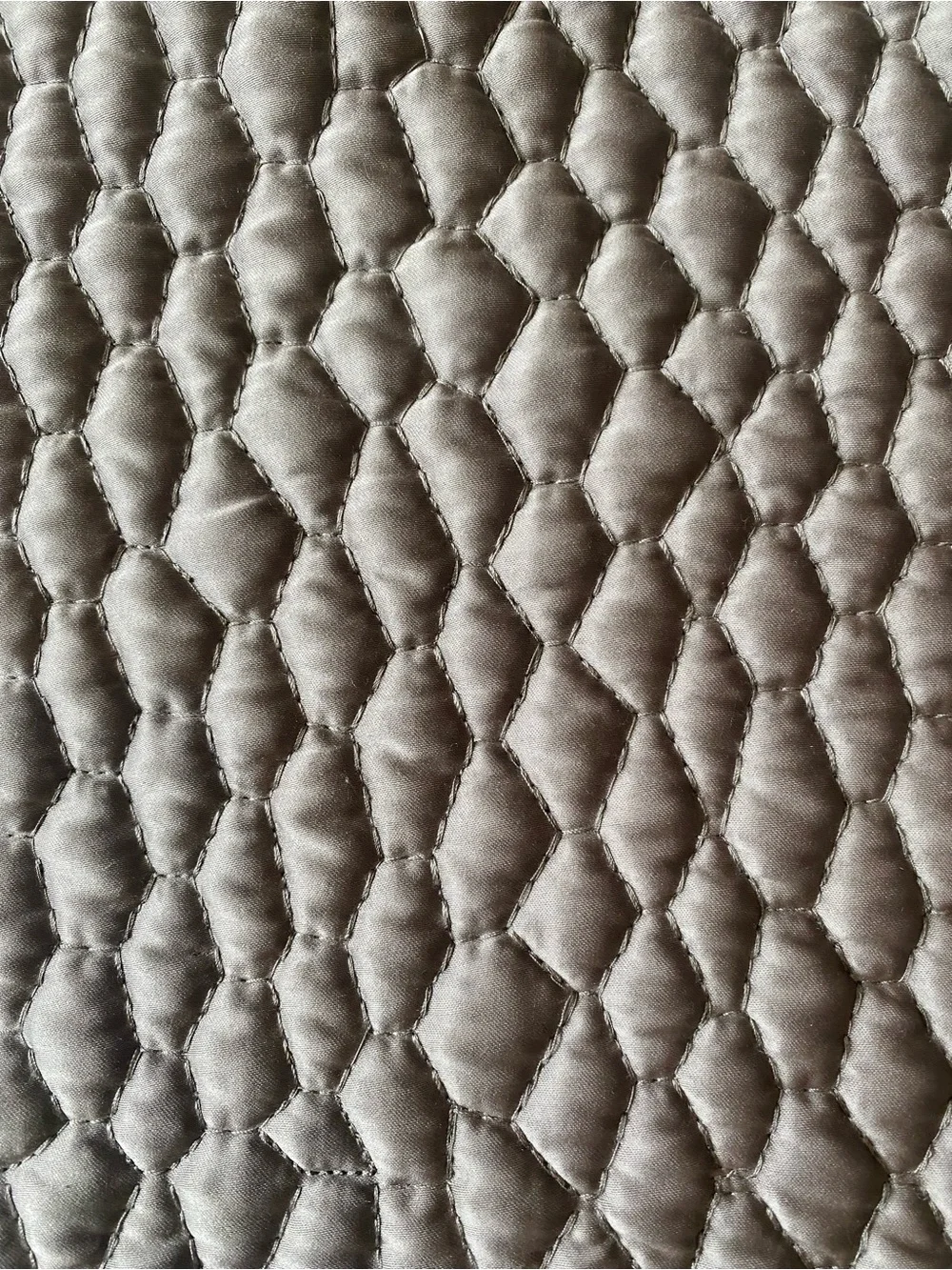 West Elm Textured Quilted Comforter - Taupe Brown Full/Queen
